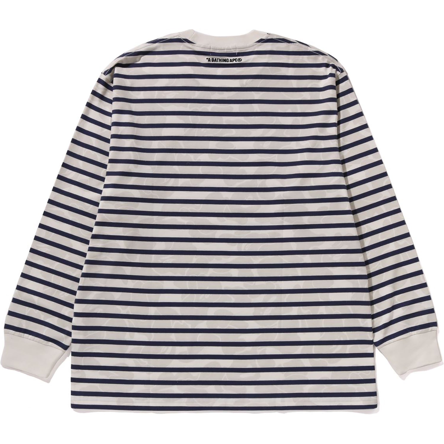 SOLID CAMO ONE POINT RELAXED FIT STRIPE LS TEE MENS – us.bape.com