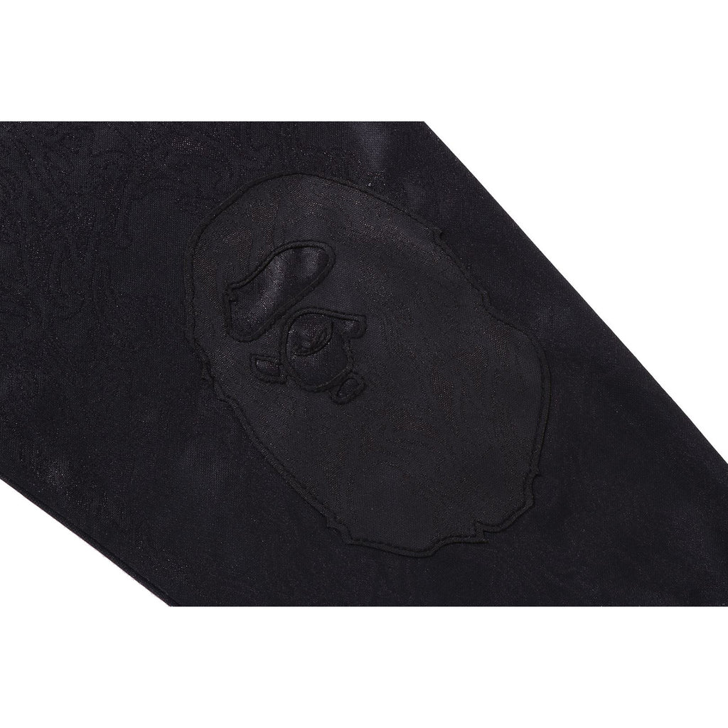 APE FLAME MONOGRAM JACQUARD LOGO RELAXED FIT FOOTBALL JERSEY MENS
