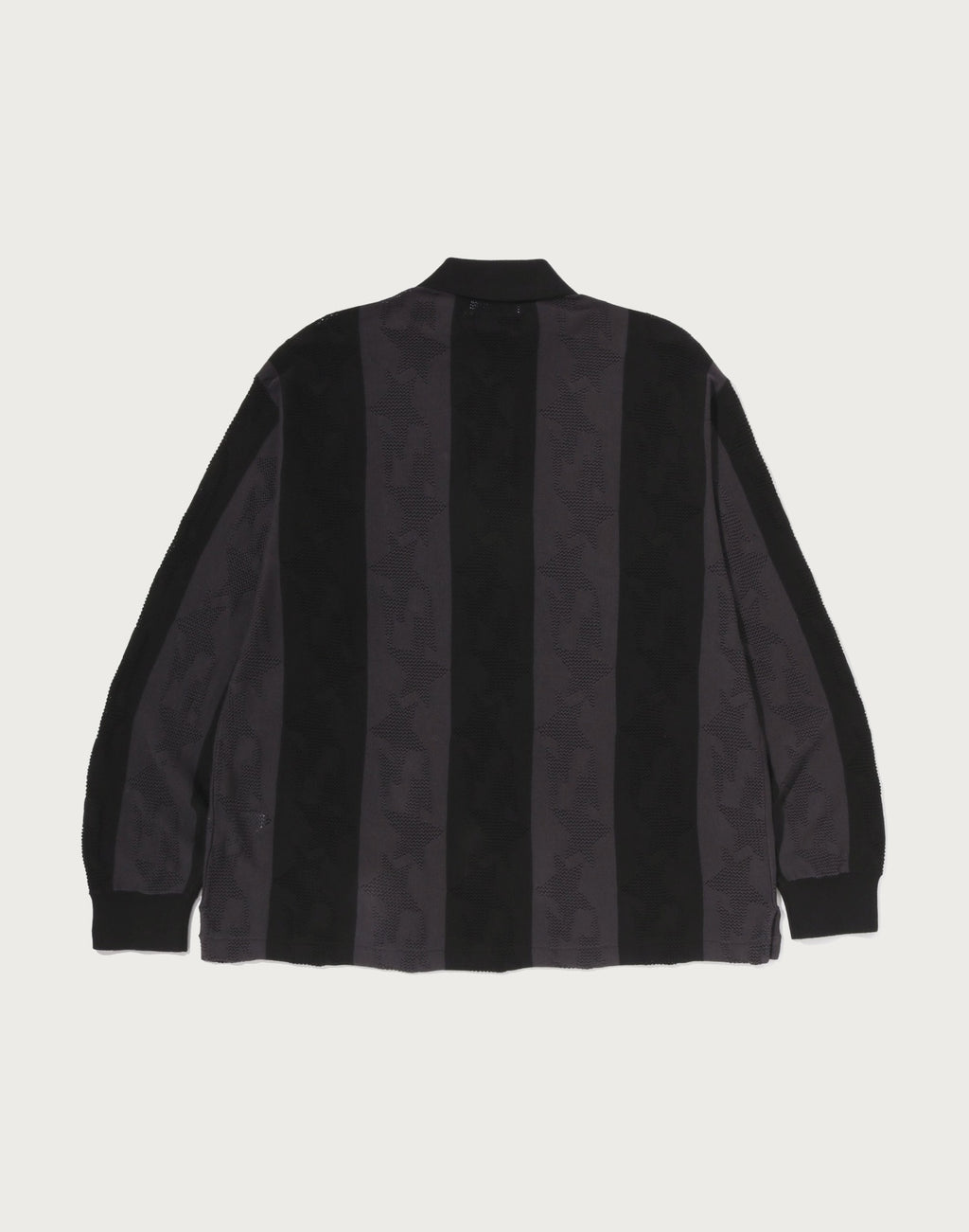 STA STRIPE PATTERN JACQUARD MULTI LOGO RELAXED FIT LS TEE MENS