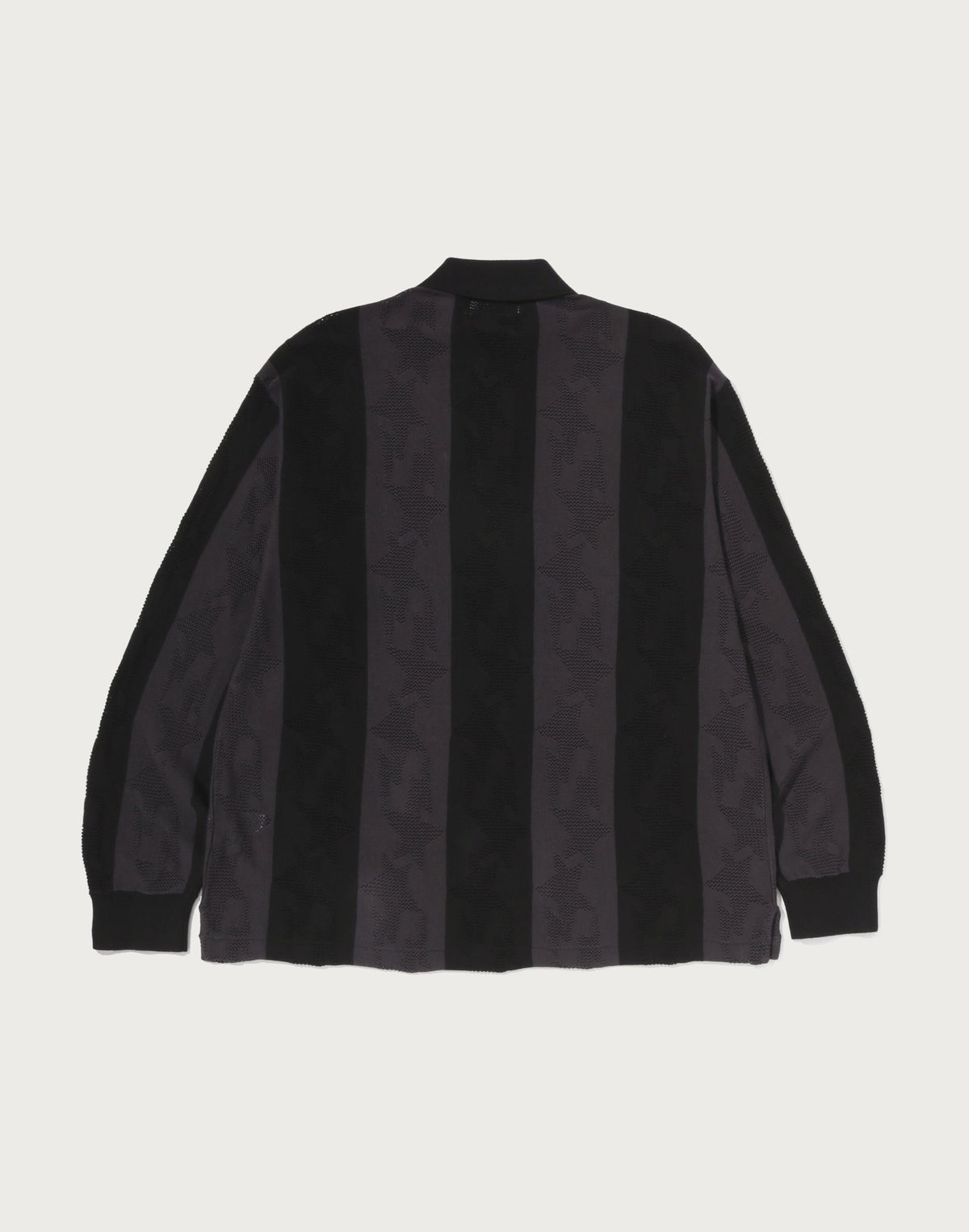 STA STRIPE PATTERN JACQUARD MULTI LOGO RELAXED FIT LS TEE MENS