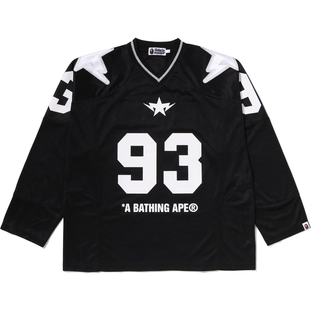 LINE CAMO MULTI LOGO CROPPED FIT FOOTBALL JERSEY MENS