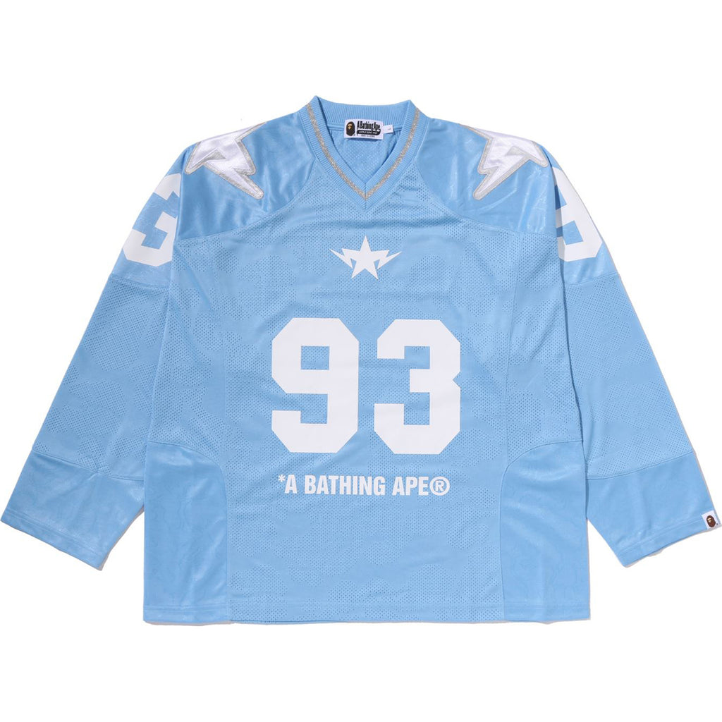 LINE CAMO MULTI LOGO CROPPED FIT FOOTBALL JERSEY MENS
