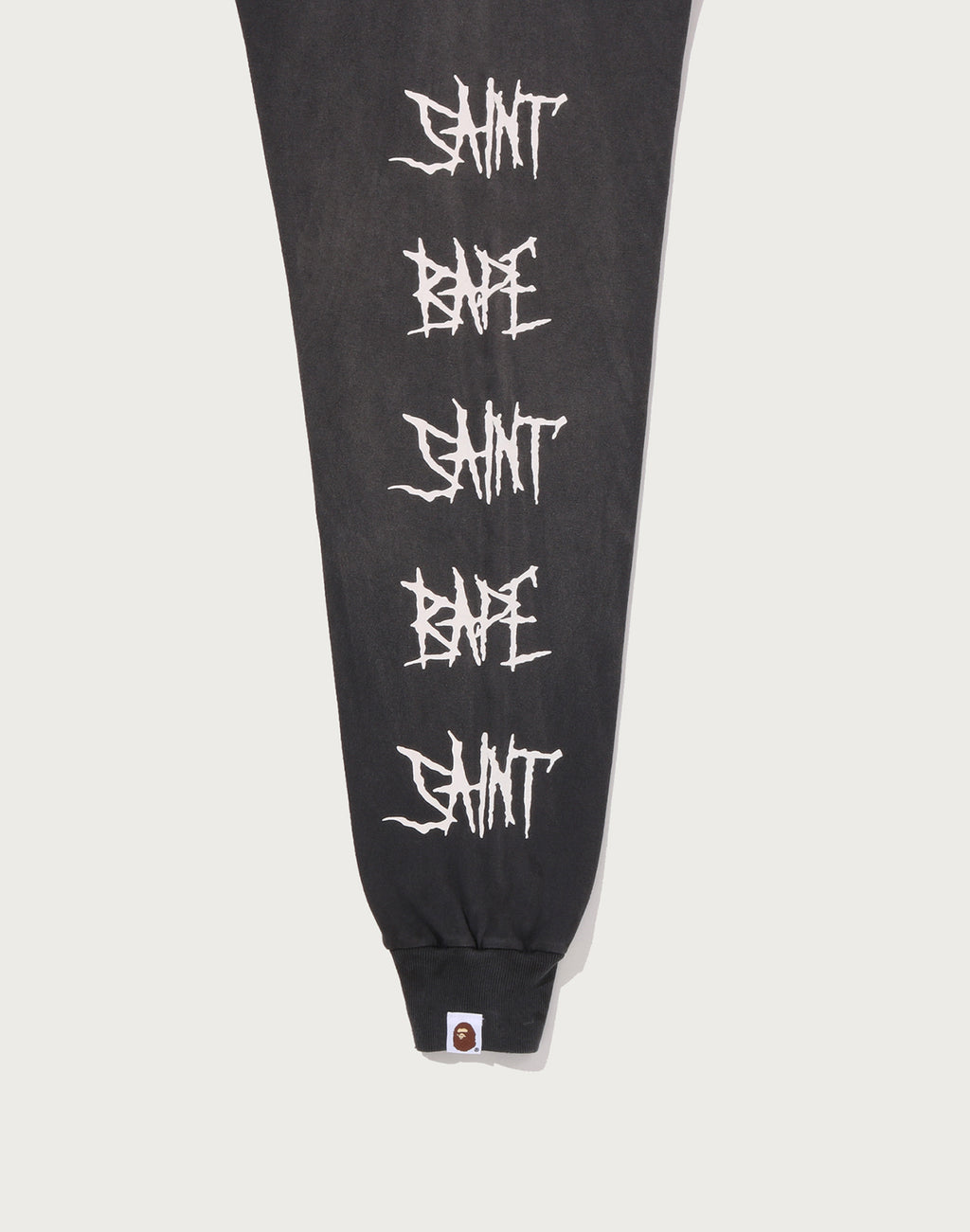 BAPE X SAINT MXXXXXX SKULL L/S TEE MENS