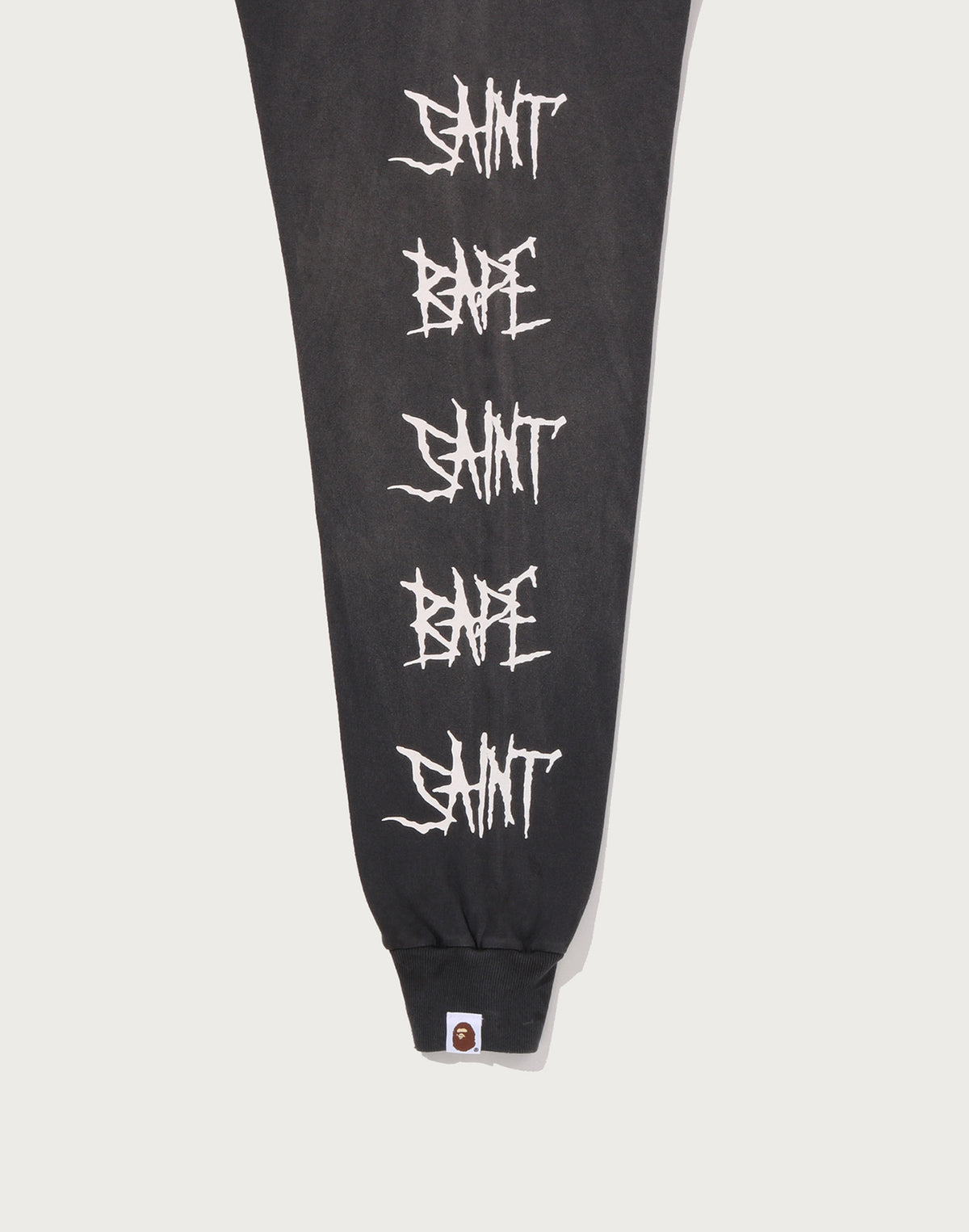 BAPE X SAINT MXXXXXX SKULL L/S TEE MENS