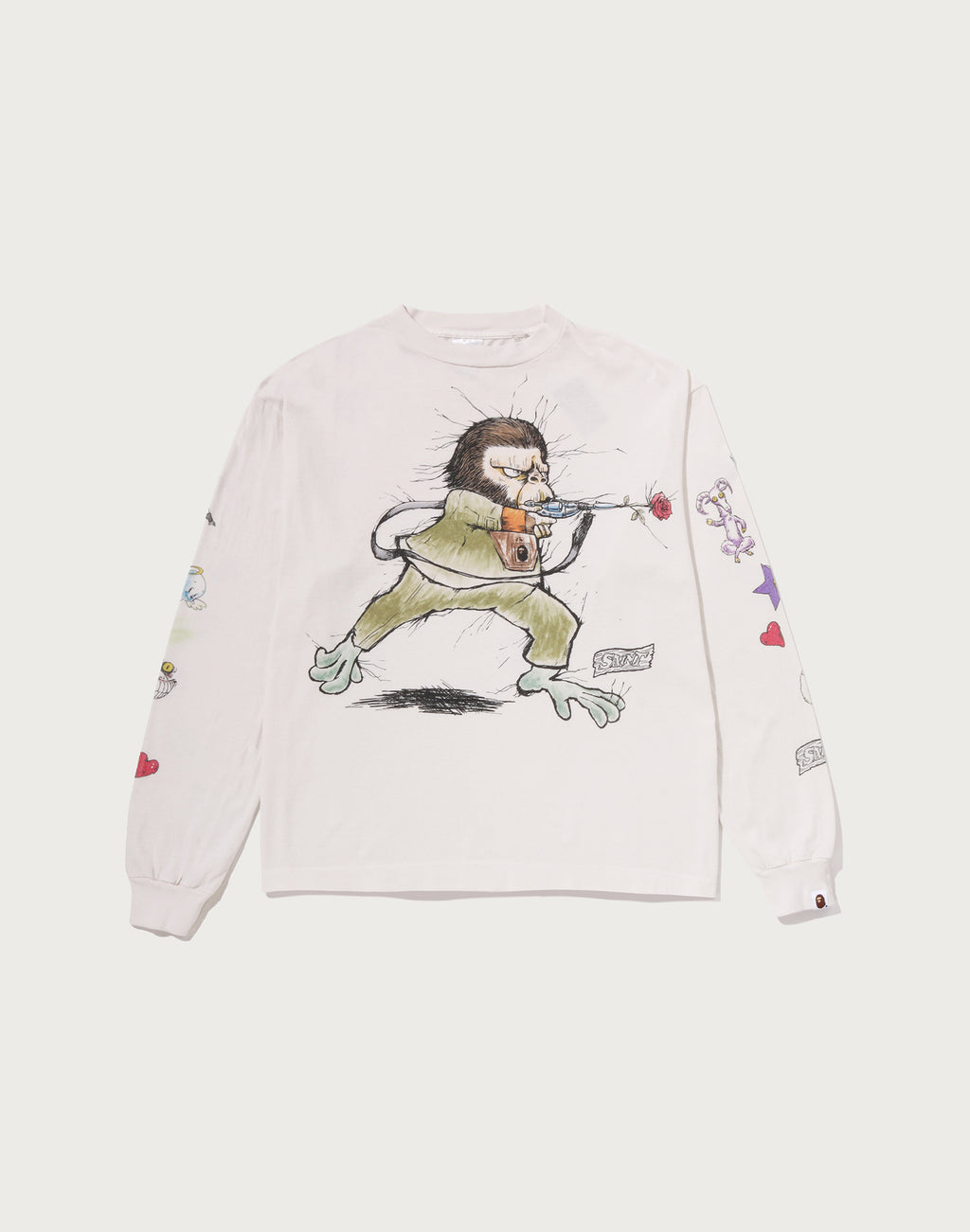 BAPE X SAINT MXXXXXX L/S TEE MENS