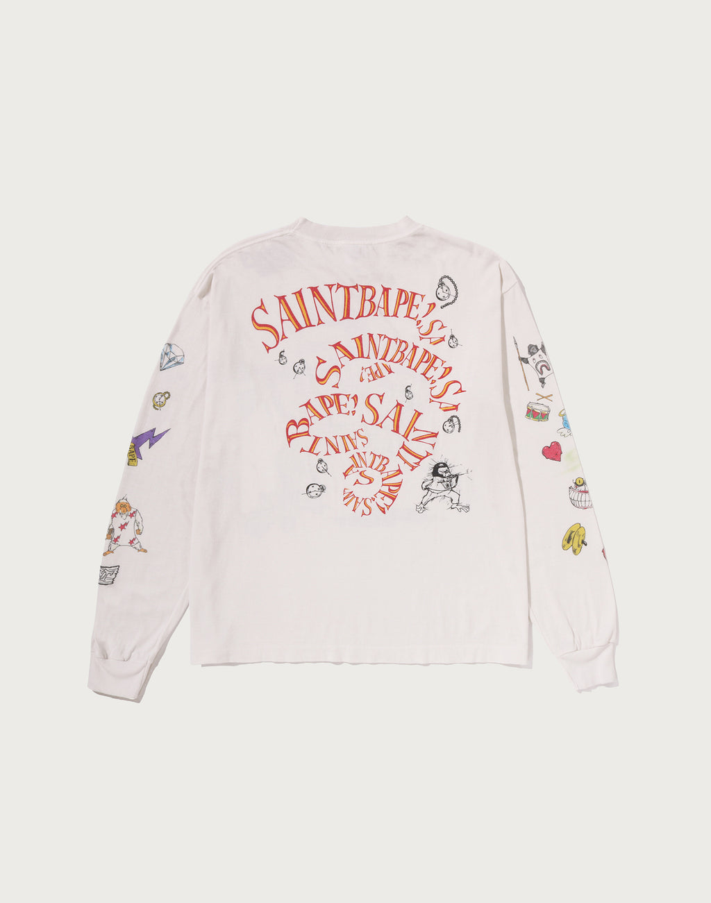 BAPE X SAINT MXXXXXX L/S TEE MENS