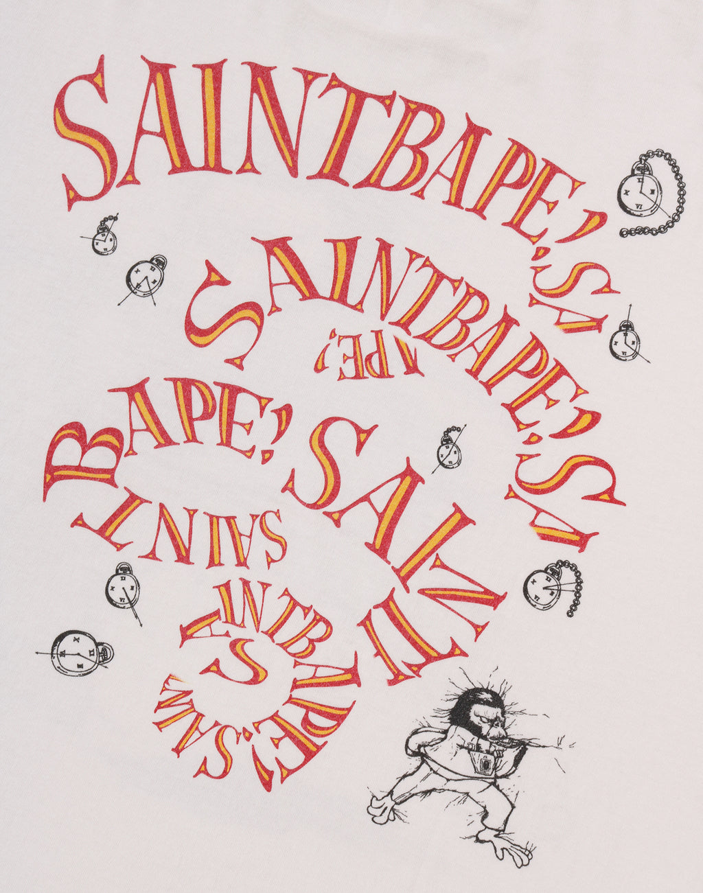 BAPE X SAINT MXXXXXX L/S TEE MENS