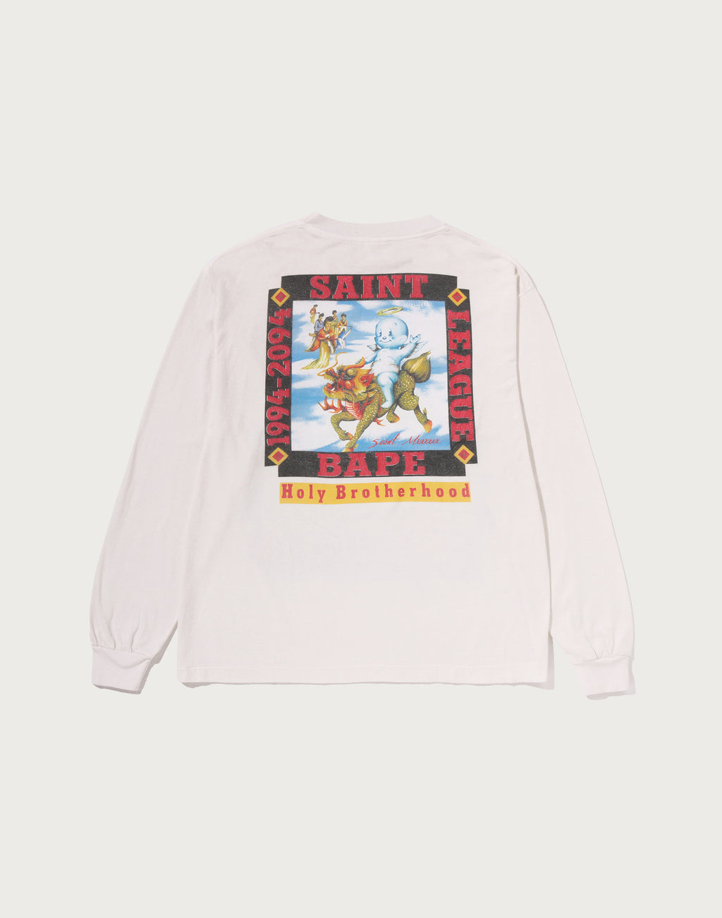 BAPE X SAINT MXXXXXX LEAGUE L/S TEE MENS