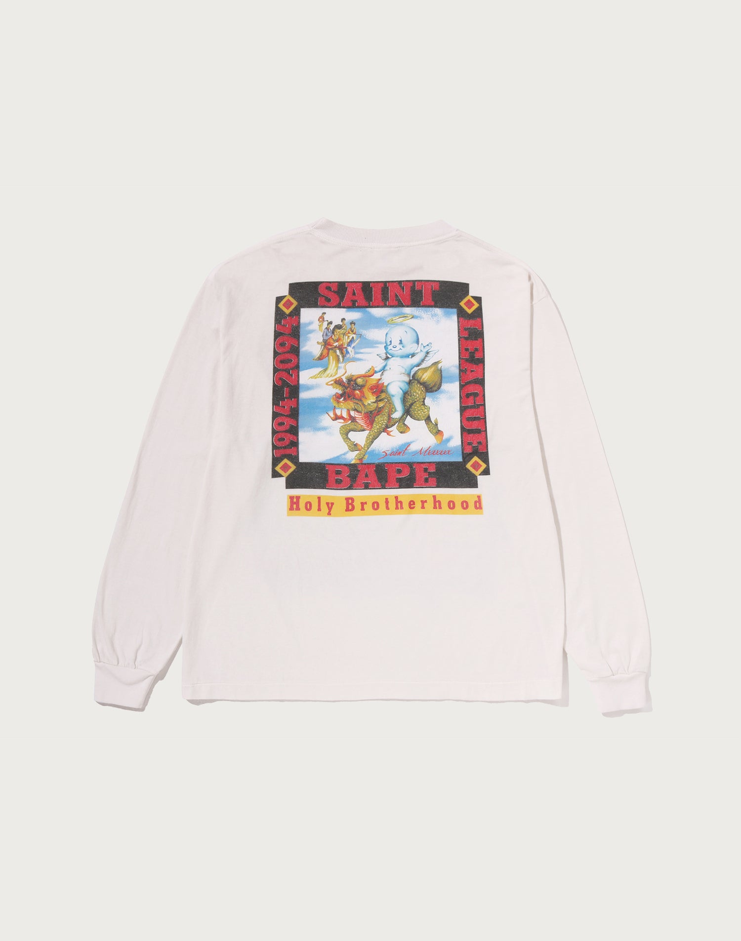 BAPE X SAINT MXXXXXX LEAGUE L/S TEE MENS