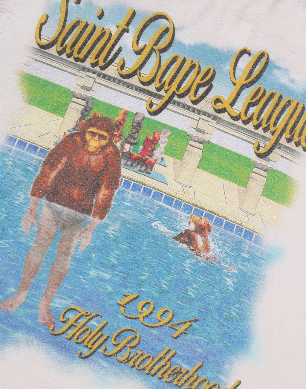 BAPE X SAINT MXXXXXX LEAGUE L/S TEE MENS