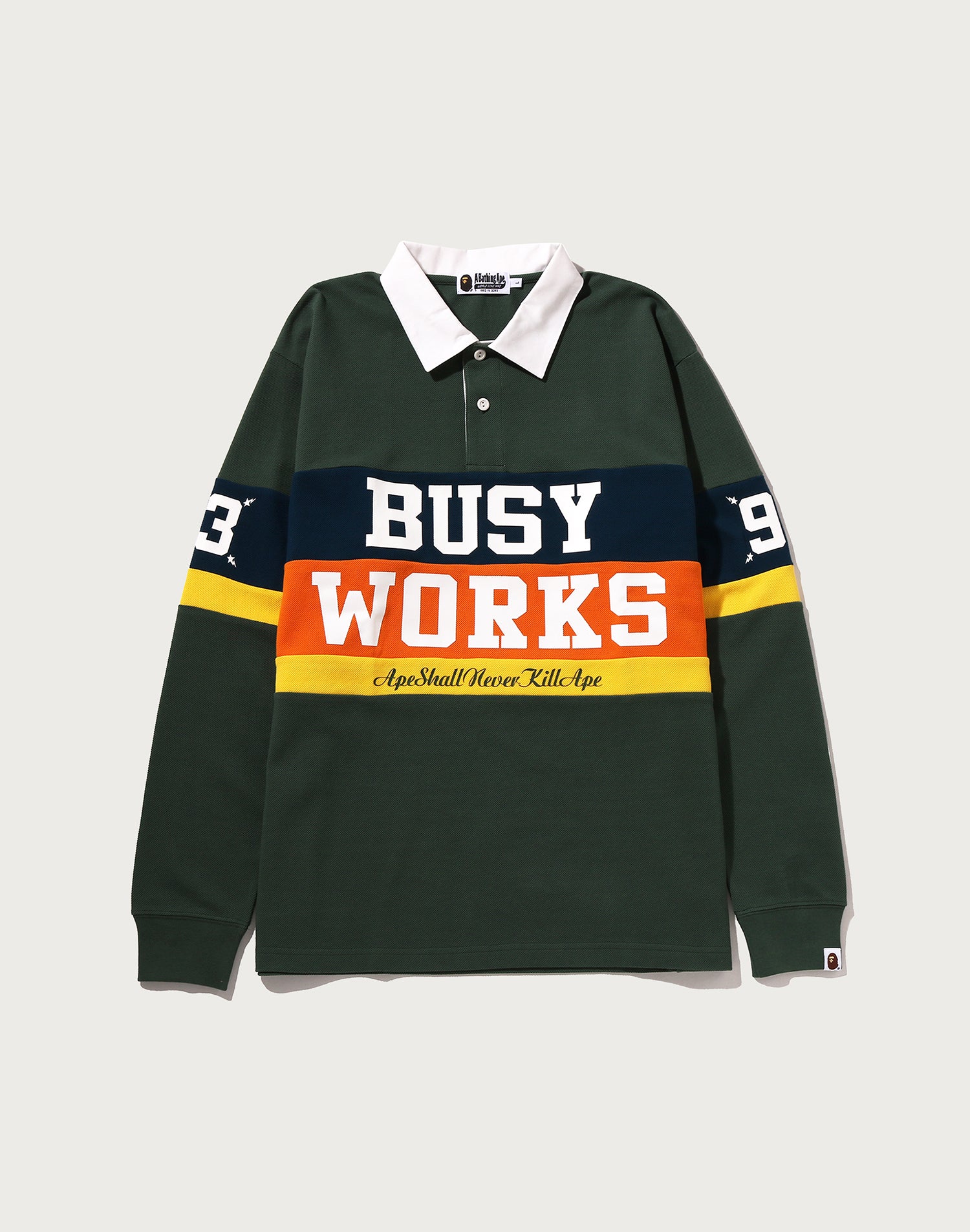 BY BATHING APE STRIPED RUGBY SHIRT MENS – us.bape.com
