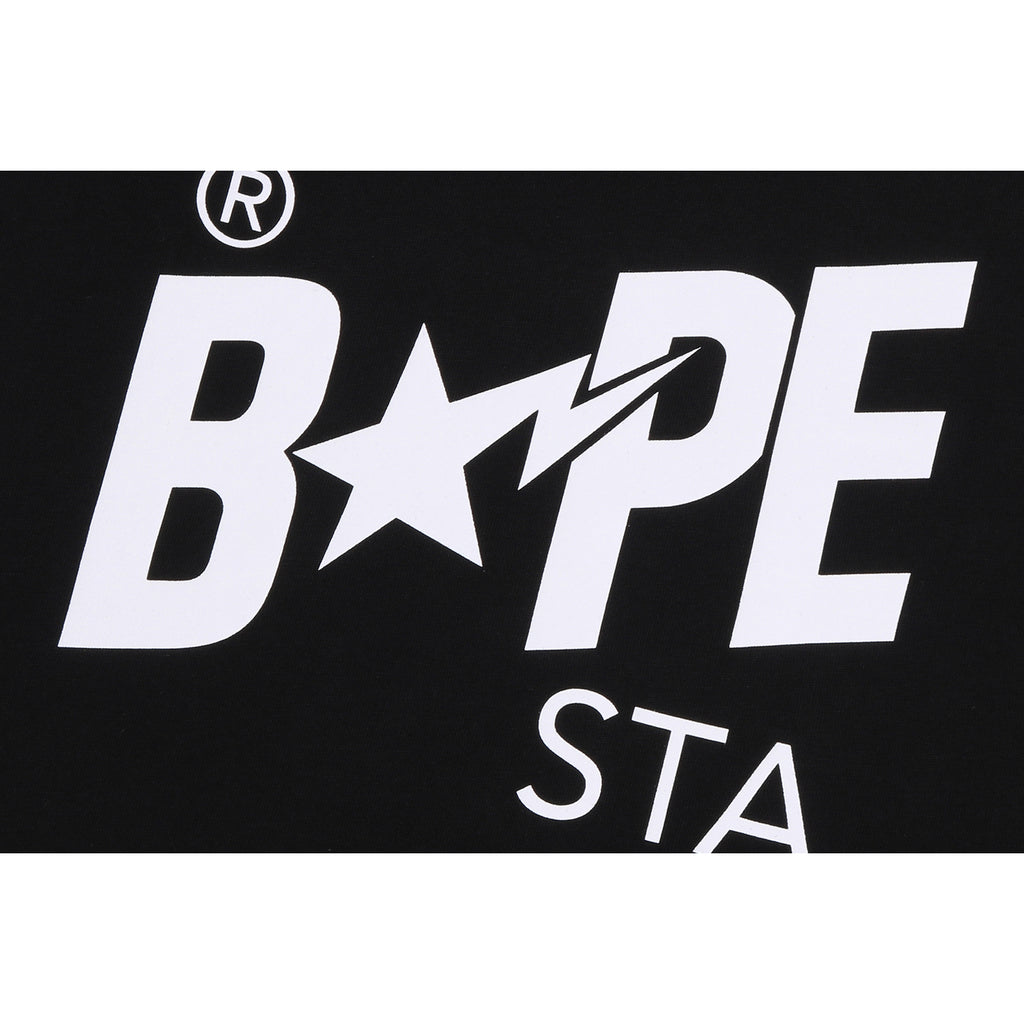 STA PATTERN BAPE STA RAGLAN CROPPED FIT LS TEE MENS