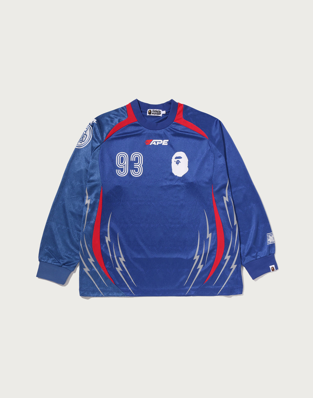 MULTI LOGO RELAXED FIT FOOTBALL LS JERSEY MENS