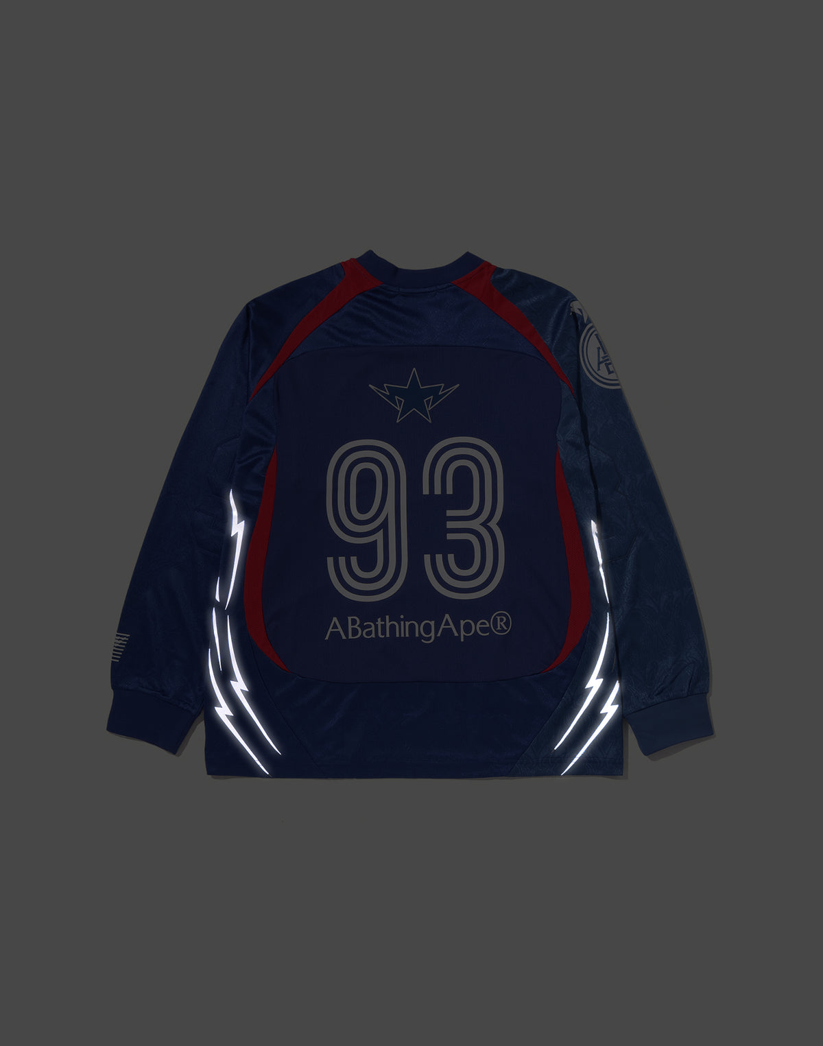 MULTI LOGO RELAXED FIT FOOTBALL LS JERSEY MENS