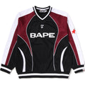 BAPE SOCCER LOGO WARM UP RELAXED FIT LS TEE MENS