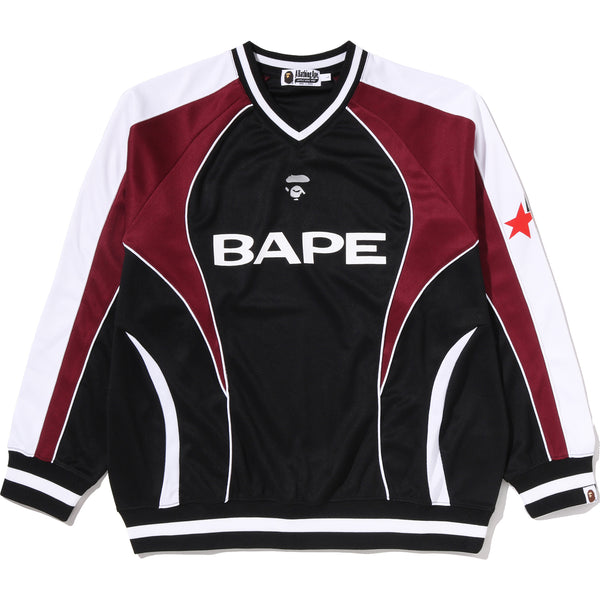 BAPE SOCCER LOGO WARM UP RELAXED FIT LS TEE MENS – us.bape.com