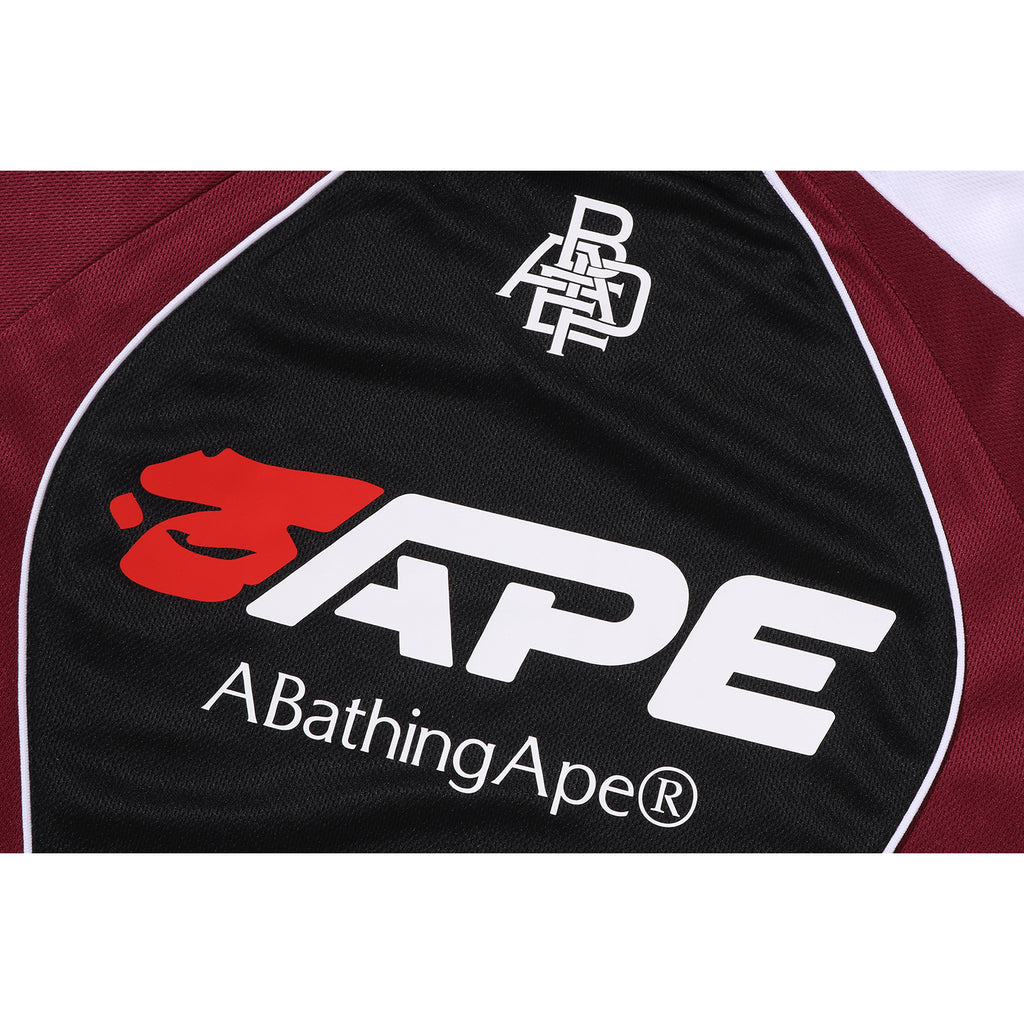 BAPE SOCCER LOGO WARM UP RELAXED FIT LS TEE MENS