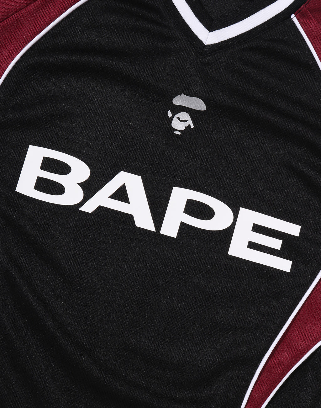 BAPE SOCCER LOGO WARM UP RELAXED FIT LS TEE MENS