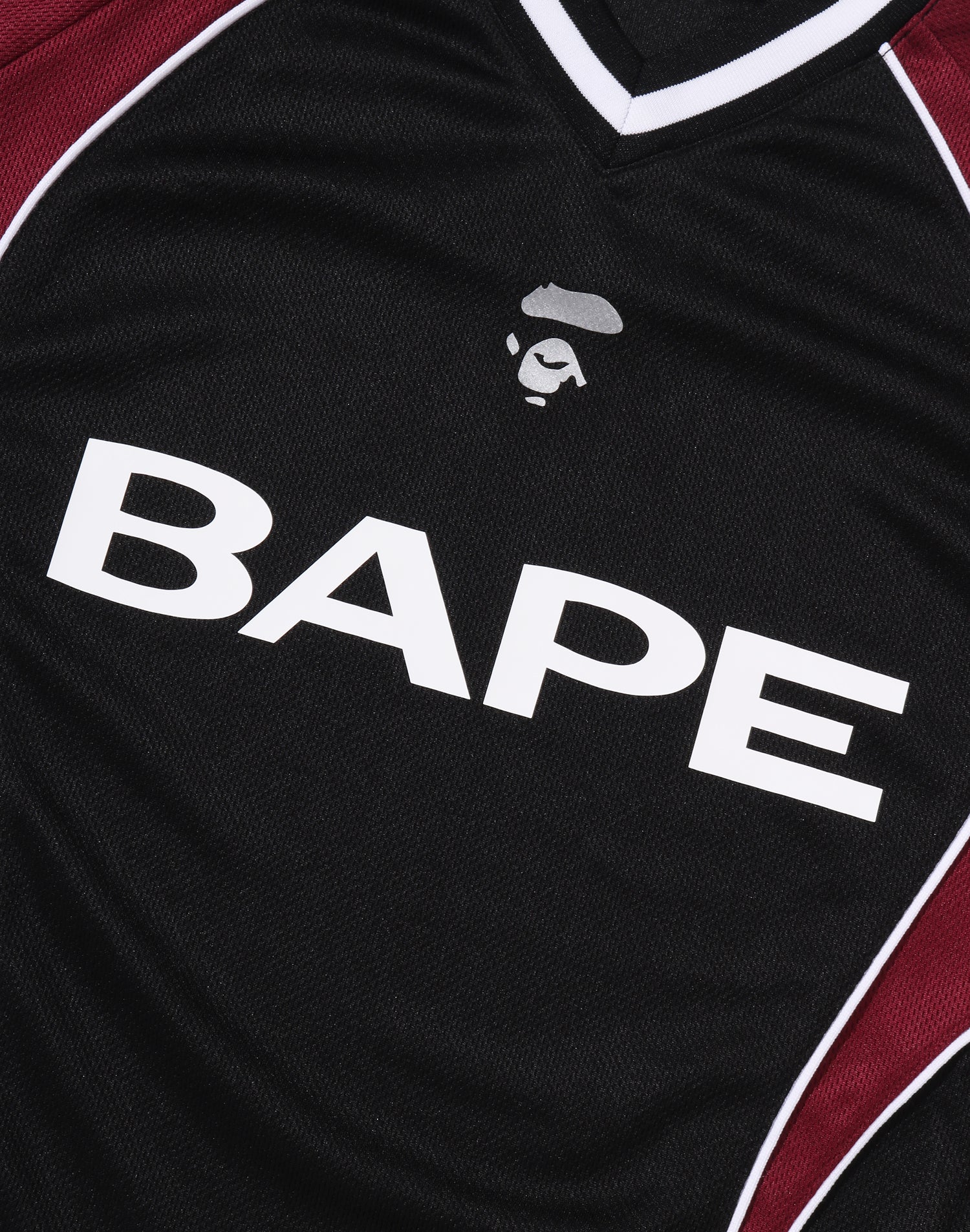 BAPE SOCCER LOGO WARM UP RELAXED FIT LS TEE MENS