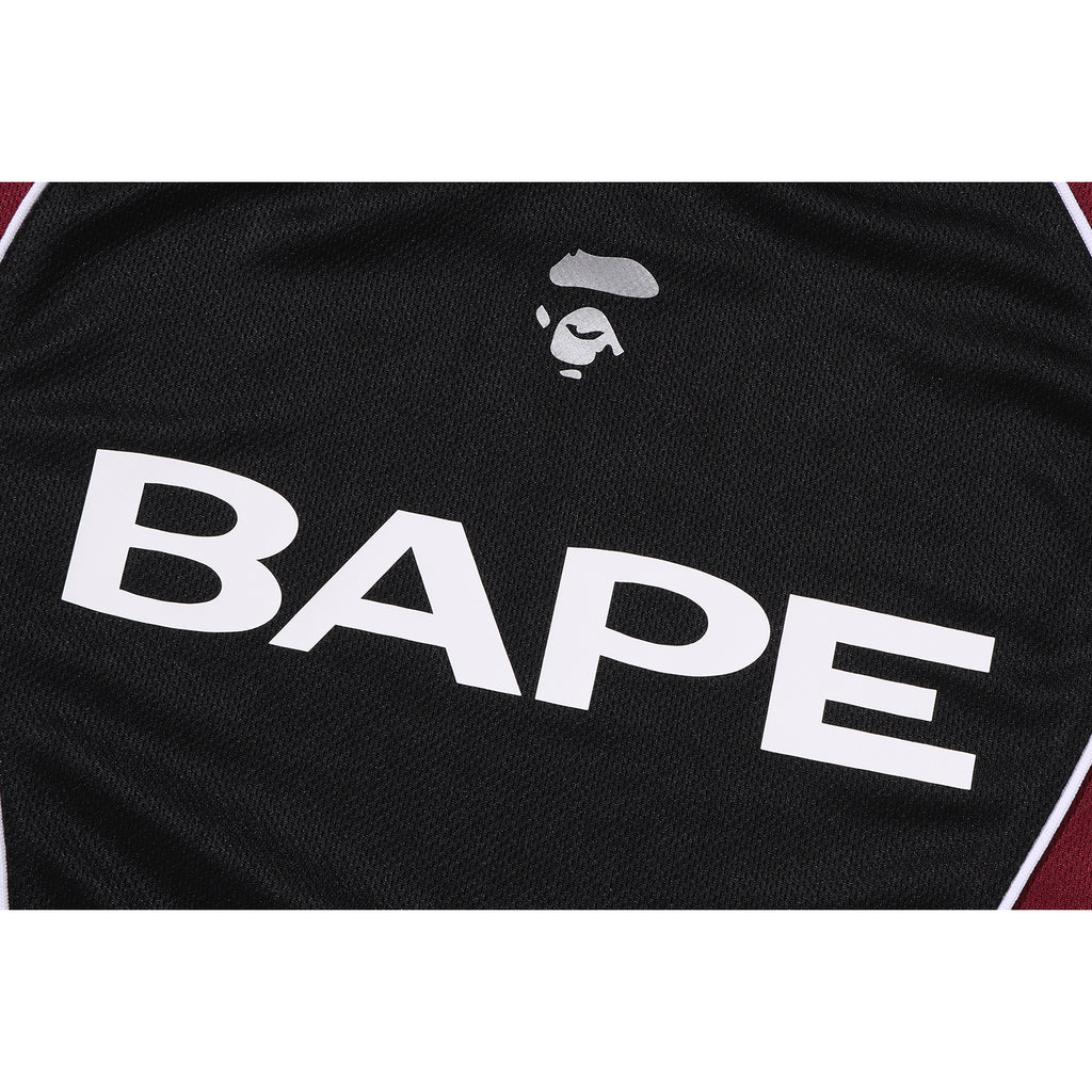 BAPE SOCCER LOGO WARM UP RELAXED FIT LS TEE MENS