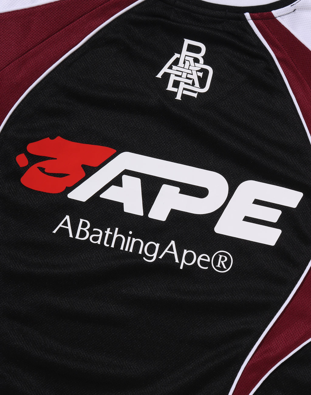 BAPE SOCCER LOGO WARM UP RELAXED FIT LS TEE MENS