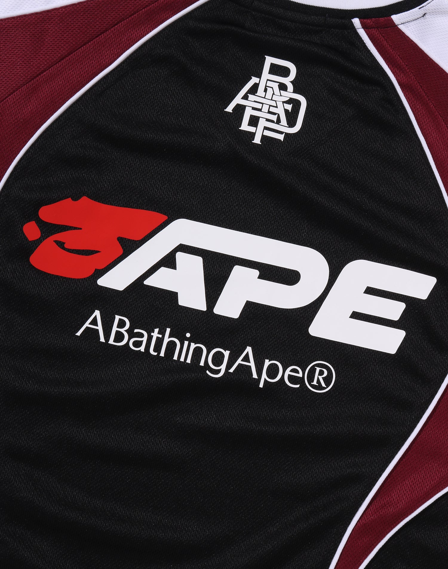 BAPE SOCCER LOGO WARM UP RELAXED FIT LS TEE MENS