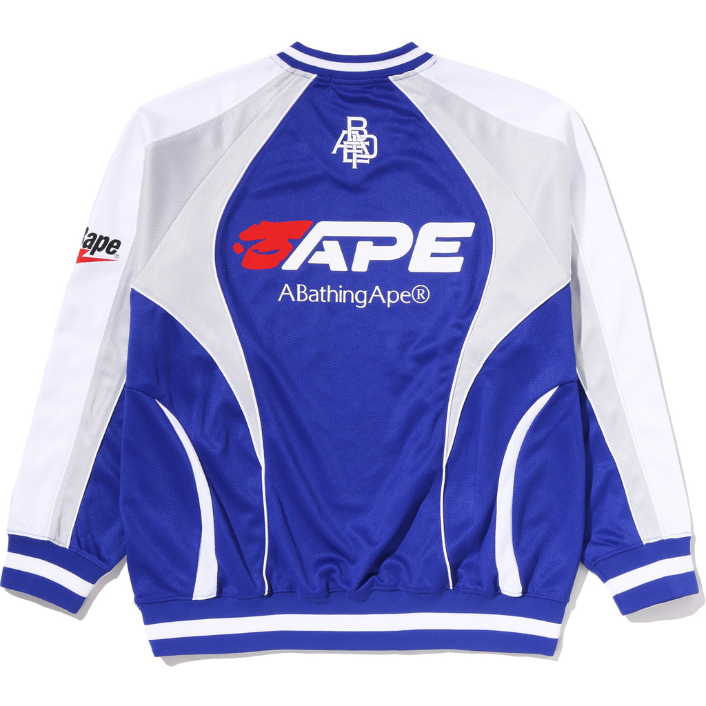 BAPE SOCCER LOGO WARM UP RELAXED FIT LS TEE MENS
