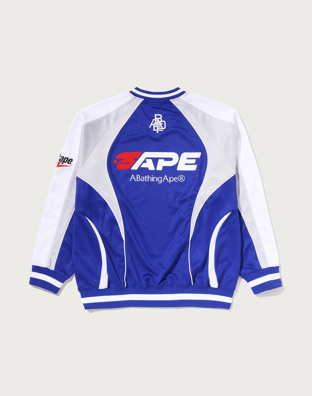 BAPE SOCCER LOGO WARM UP RELAXED FIT LS TEE MENS