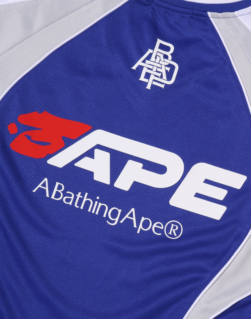 BAPE SOCCER LOGO WARM UP RELAXED FIT LS TEE MENS