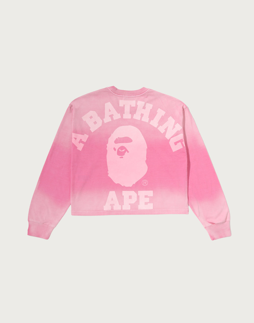 COLLEGE BOXY CROPPED LS TEE LADIES