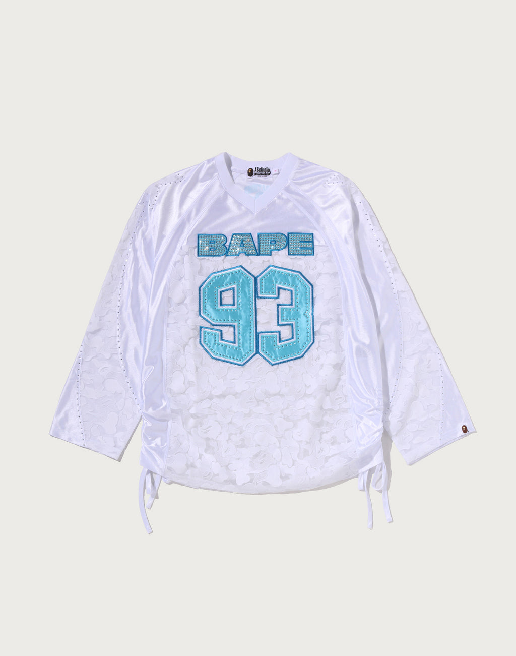 SOLID CAMO LACE FOOTBALL OVERSIZE LS TEE LADIES