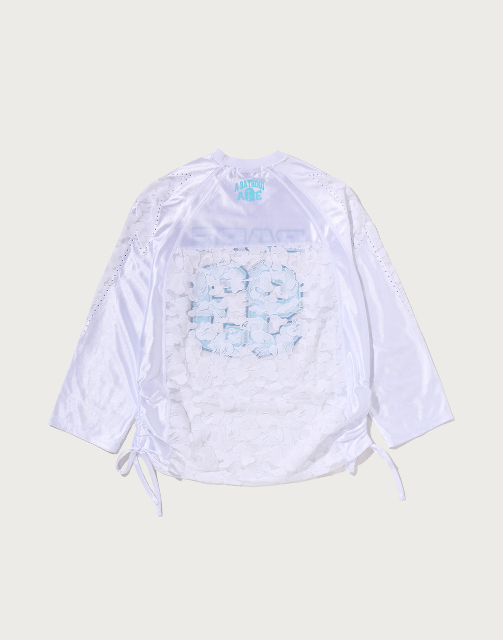 SOLID CAMO LACE FOOTBALL OVERSIZE LS TEE LADIES