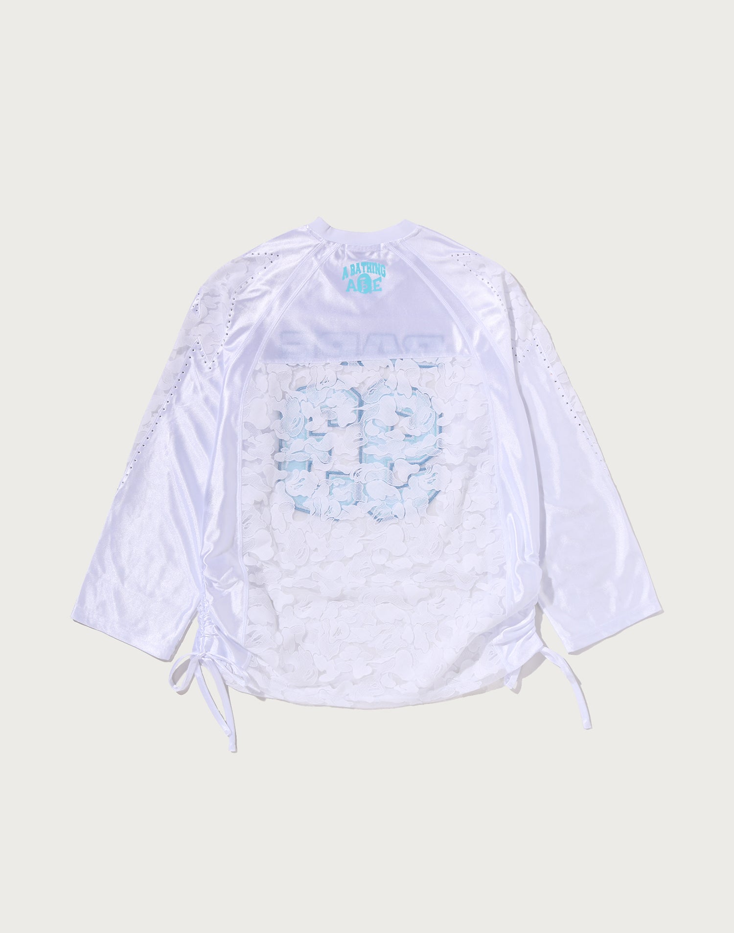 SOLID CAMO LACE FOOTBALL OVERSIZE LS TEE LADIES