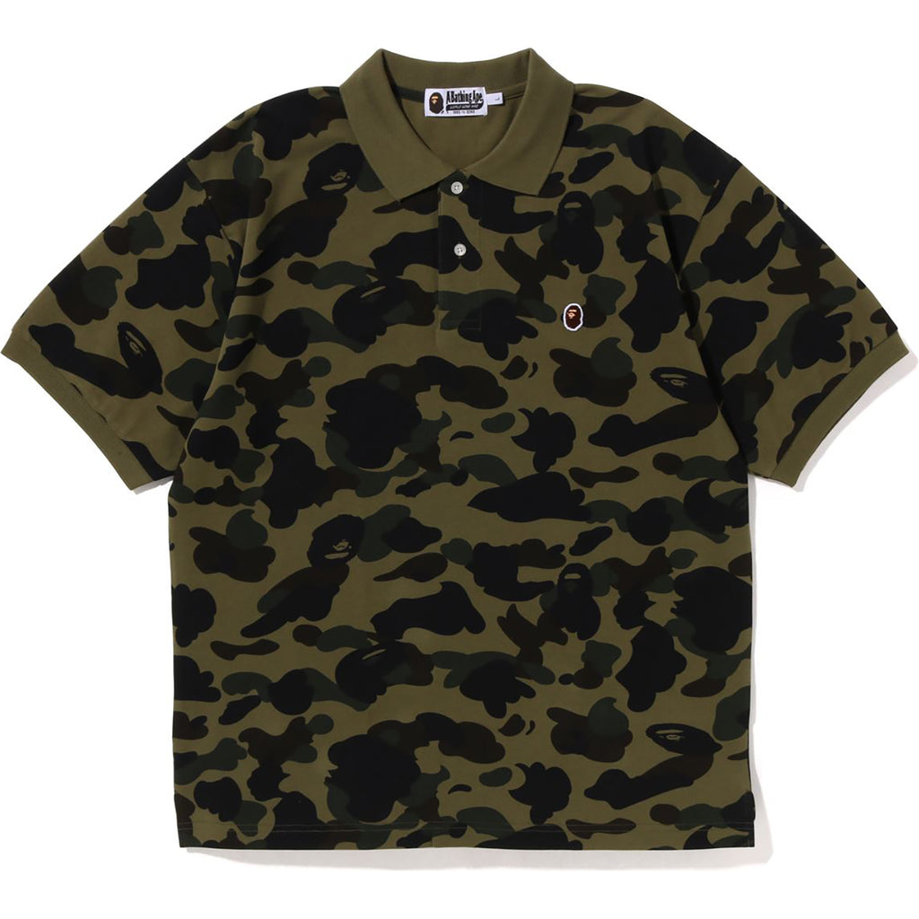 1ST CAMO ONE POINT RELAXED FIT POLO MENS | us.bape.com