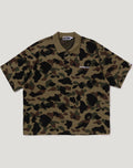 1ST CAMO JACQUARD LOGO RELAXED FIT POLO SHIRT MENS