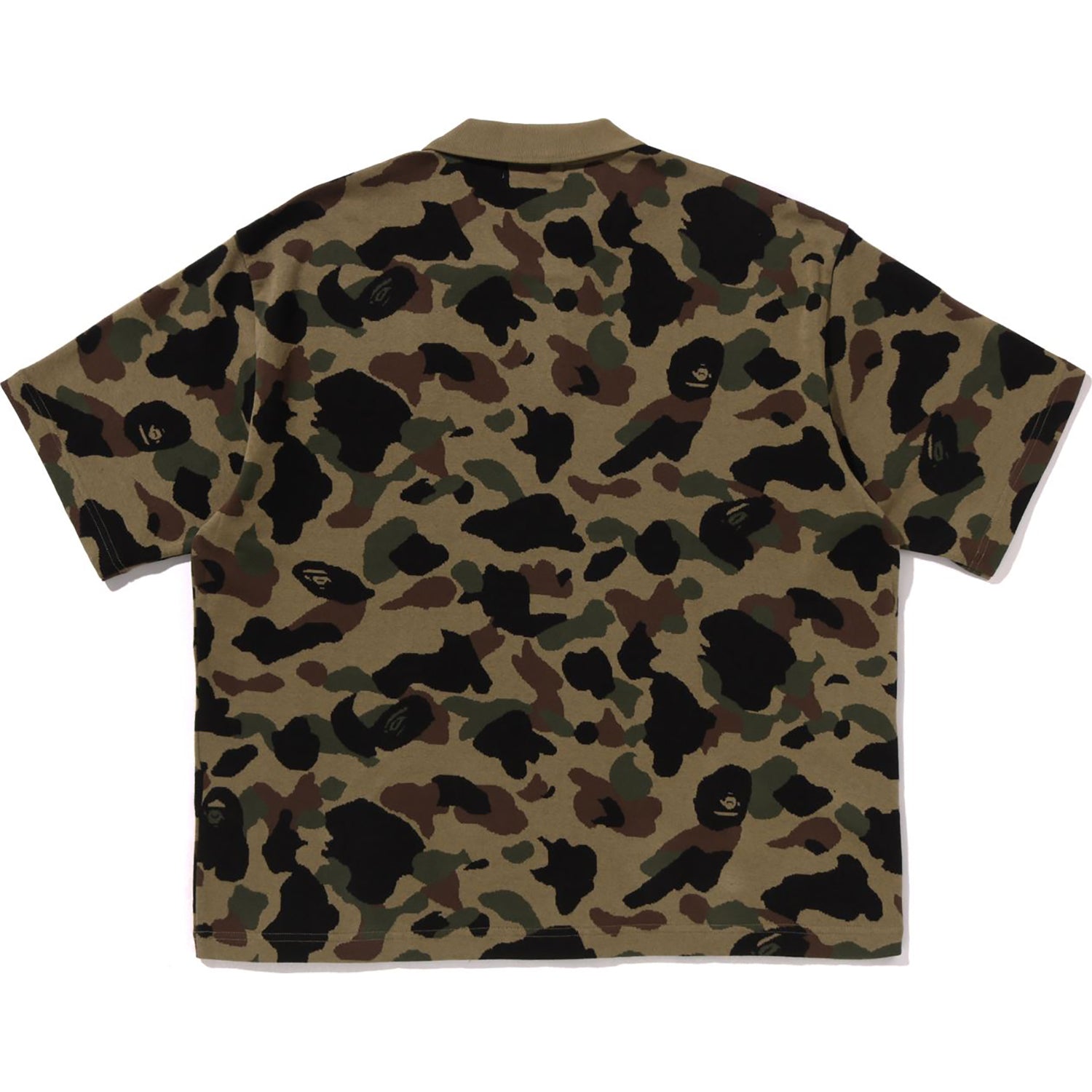 トップス A BATHING APE LINE CAMO TERRY TOWEL POLO A BATHING APE® 1st Camo Jacquard Logo Relaxed Fit Polo Shirt