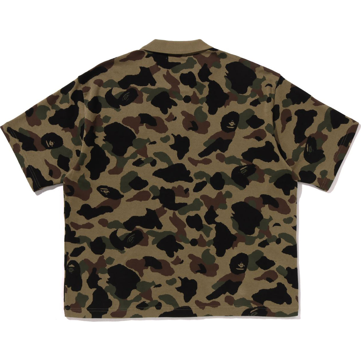 1ST CAMO JACQUARD LOGO RELAXED FIT POLO SHIRT MENS