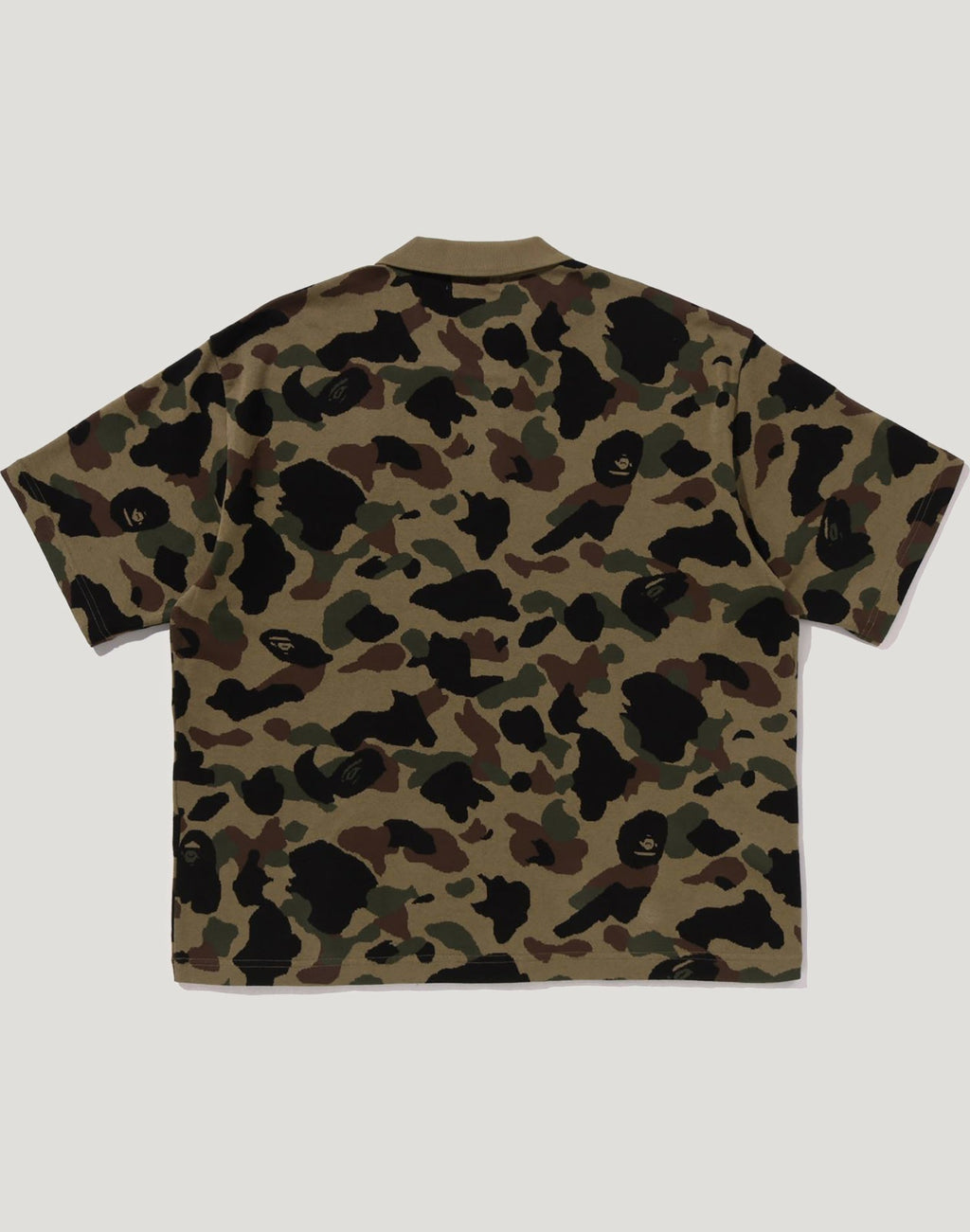 1ST CAMO JACQUARD LOGO RELAXED FIT POLO SHIRT MENS