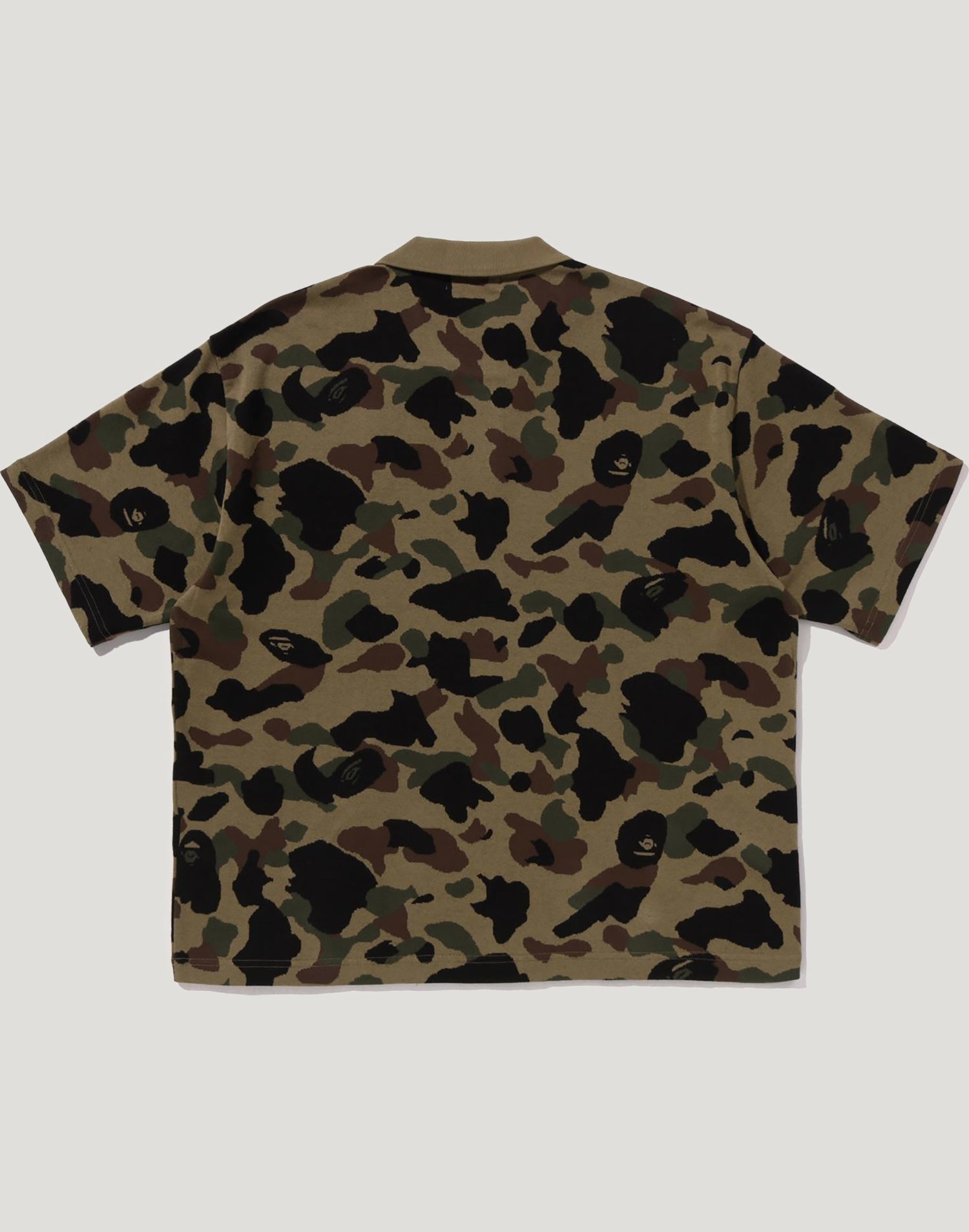 1ST CAMO JACQUARD LOGO RELAXED FIT POLO SHIRT MENS