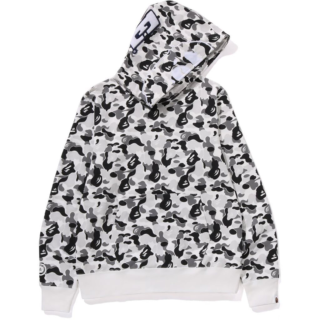 Black and white store camo bape hoodie