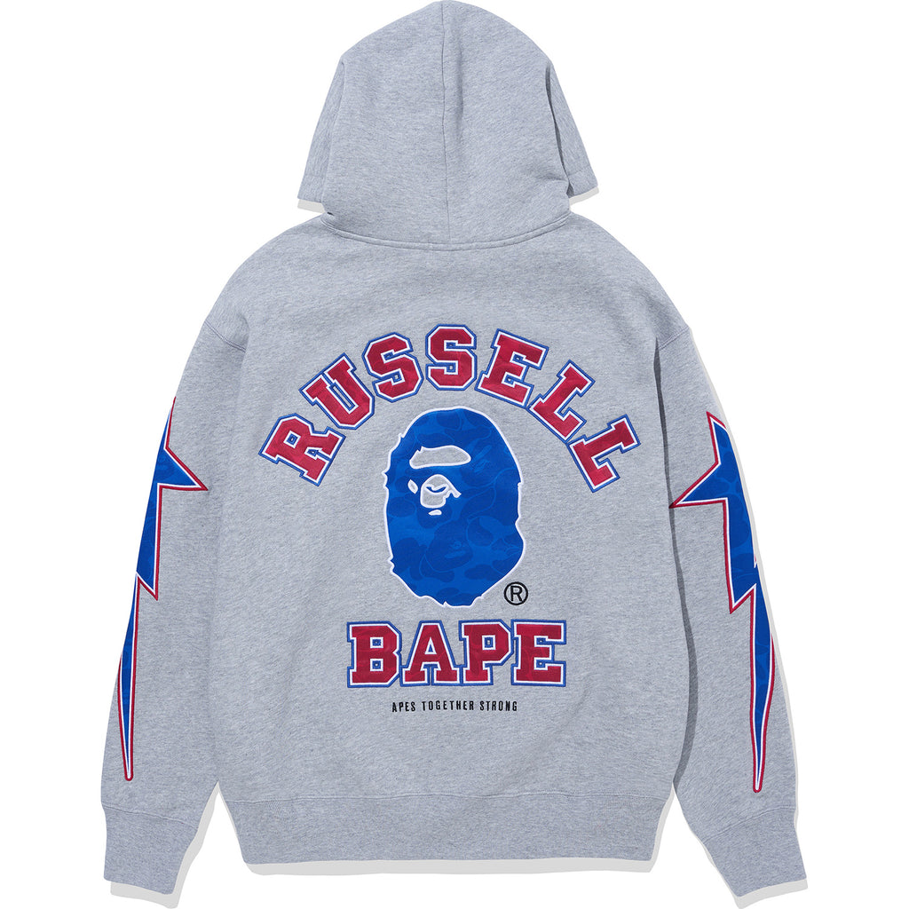 BAPE X RUSSELL PULLOVER HOODIE MENS