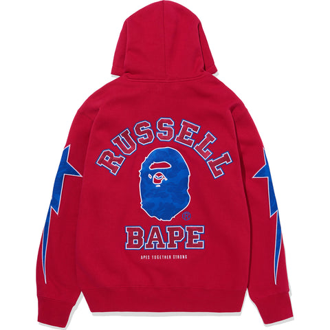 BAPE X RUSSELL PULLOVER HOODIE MENS