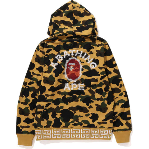 Bape 1st camo sales college wide pullover hoodie