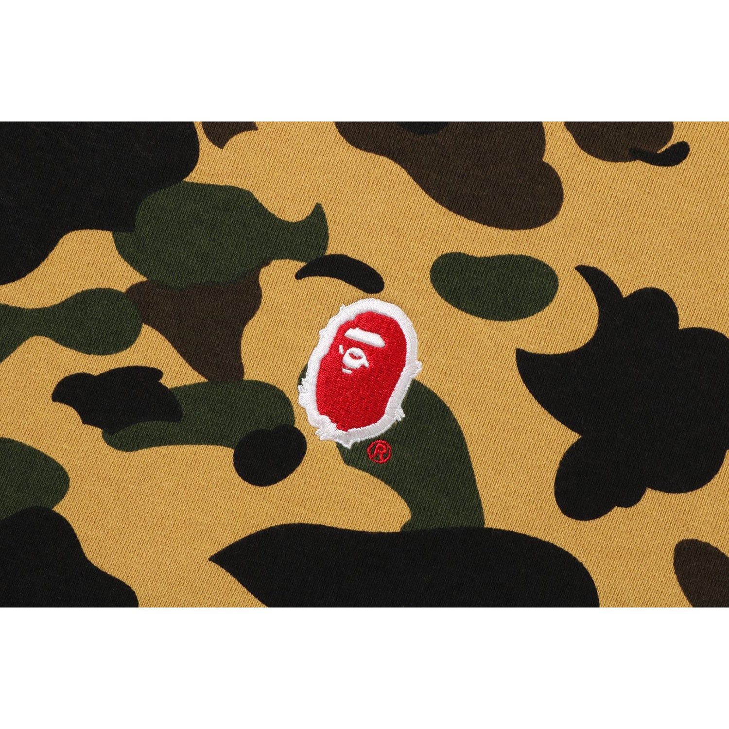 BAPE 1st Camo College Pullover Hoodie (FW19) Green
