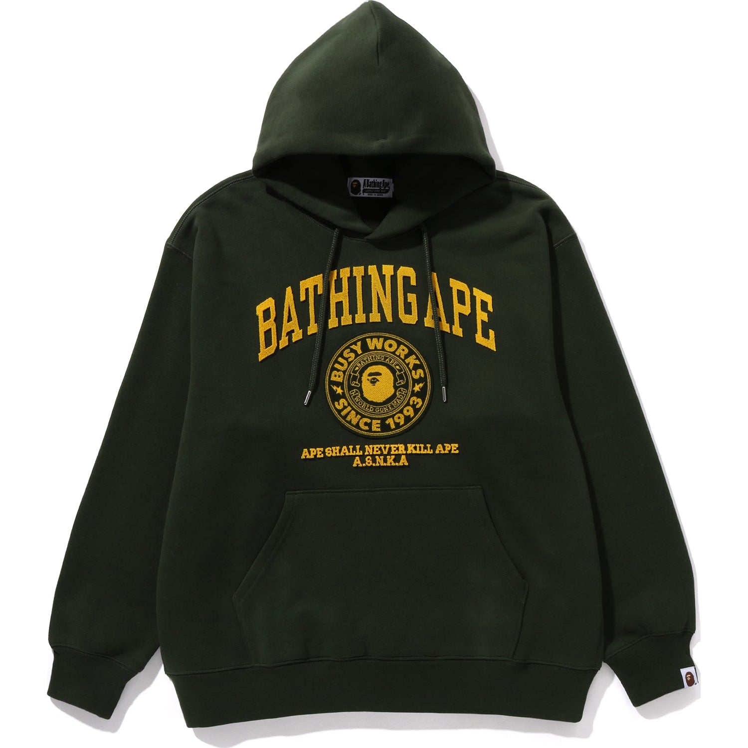 COLLEGE GRAPHIC PULLOVER HOODIE MENS – us.bape.com