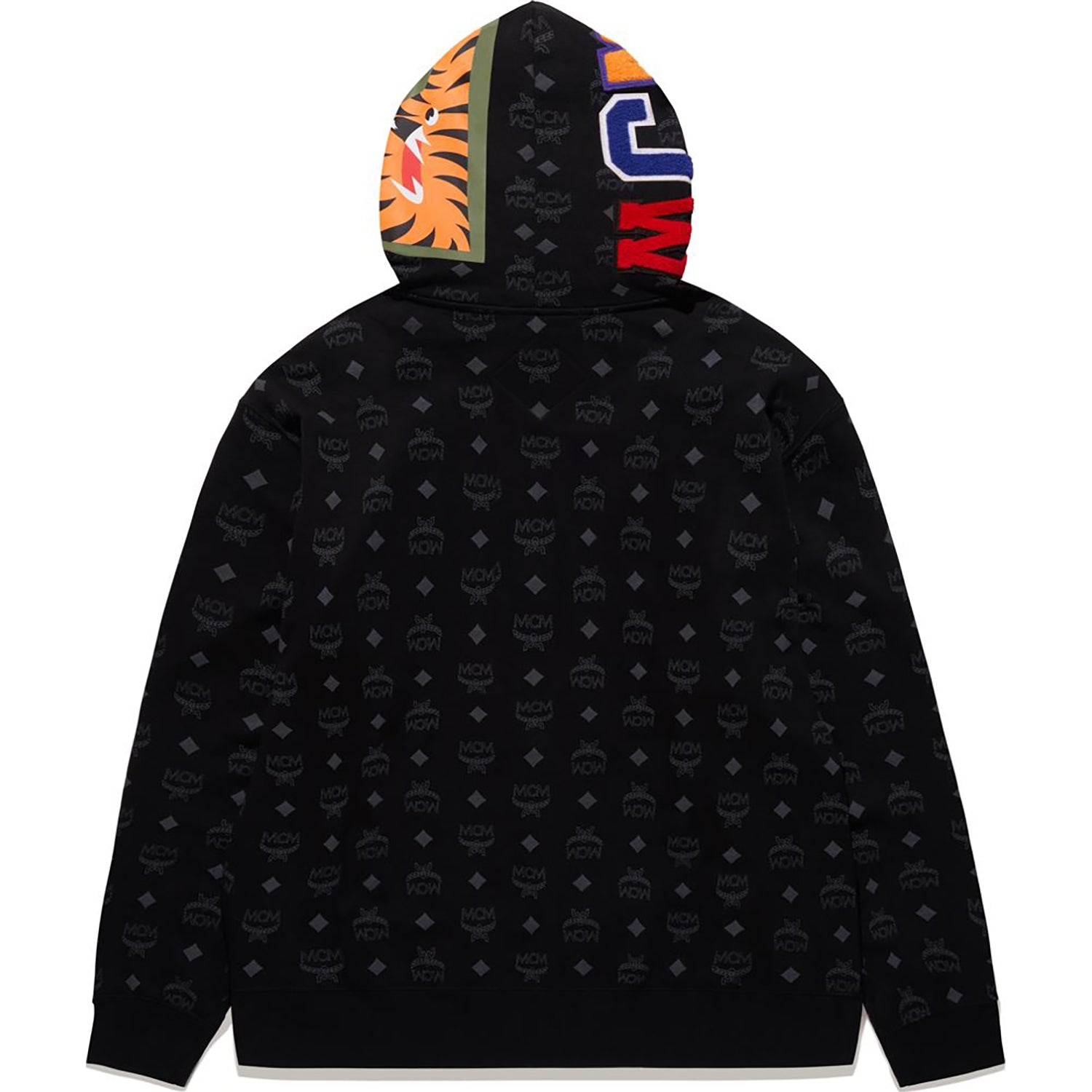 BAPE X MCM SHARK PULLOVER HOODIE MENS