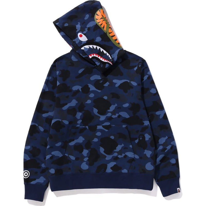COLOR CAMO SHARK PULLOVER HOODIE MENS