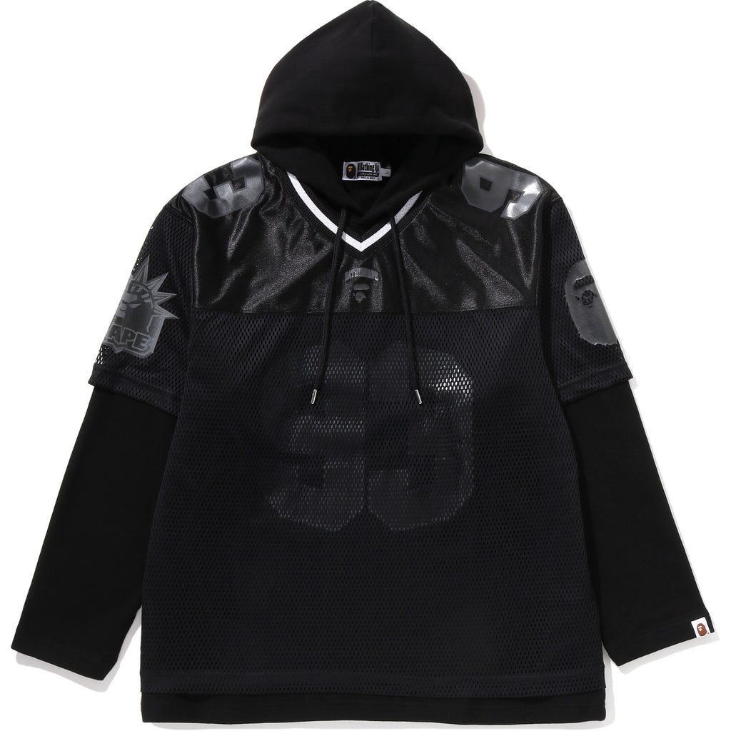 BAPE US BLACK FRIDAY MESH LAYERED RELAXED FIT PULLOVER HOODIE MENS