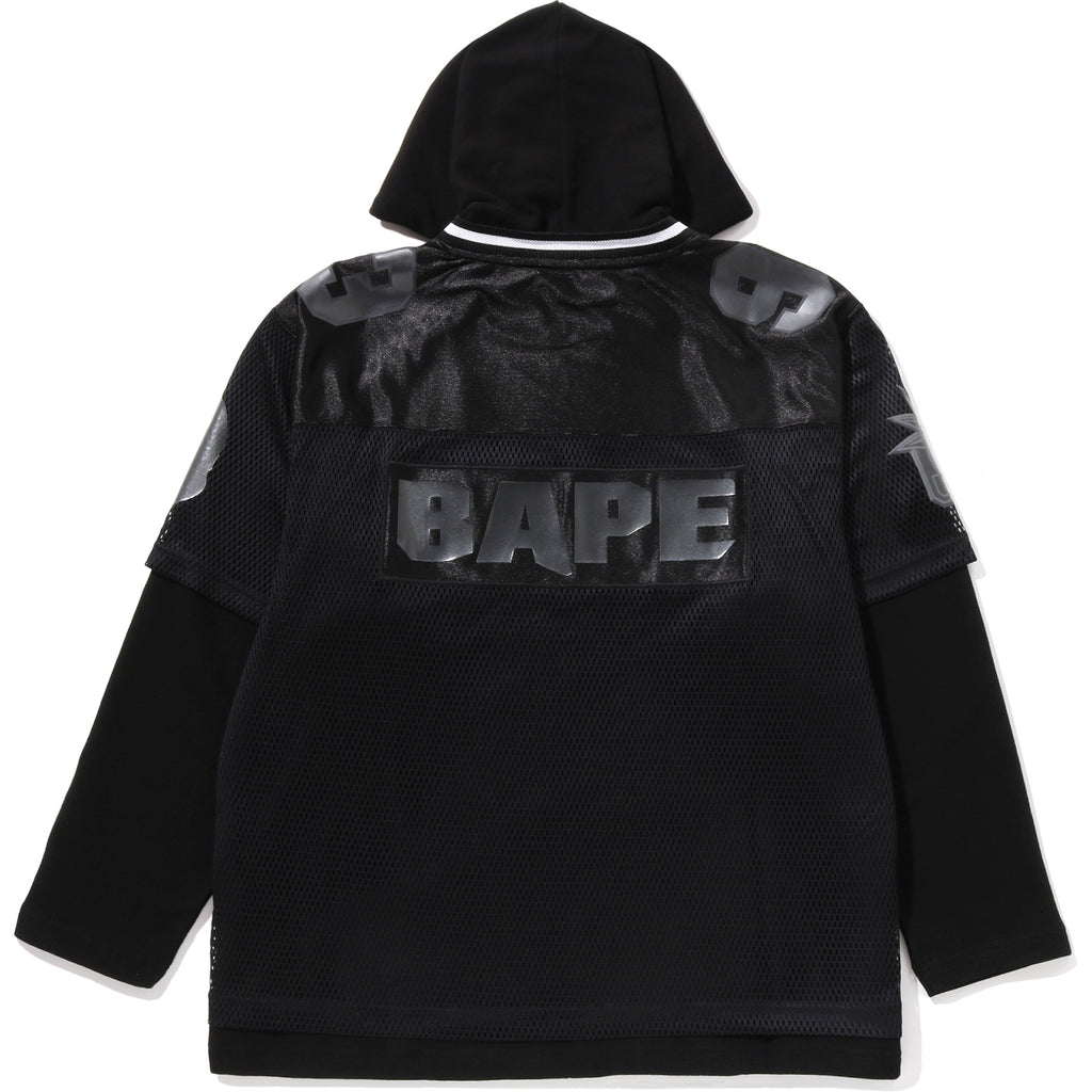 BAPE US BLACK FRIDAY MESH LAYERED RELAXED FIT PULLOVER HOODIE MENS