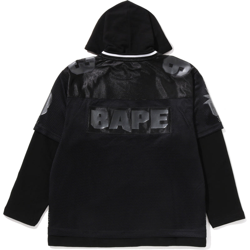 US LIMITED MESH LAYERED RELAXED FIT PULLOVER HOODIE MENS